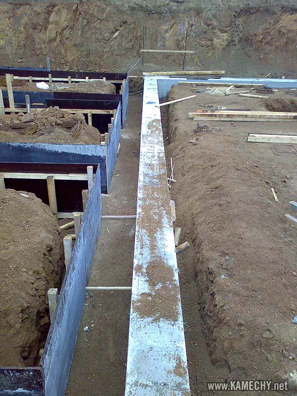 Aktuální stav stavby Kamechy I (etapa 3.) dne 27. 1. 2008