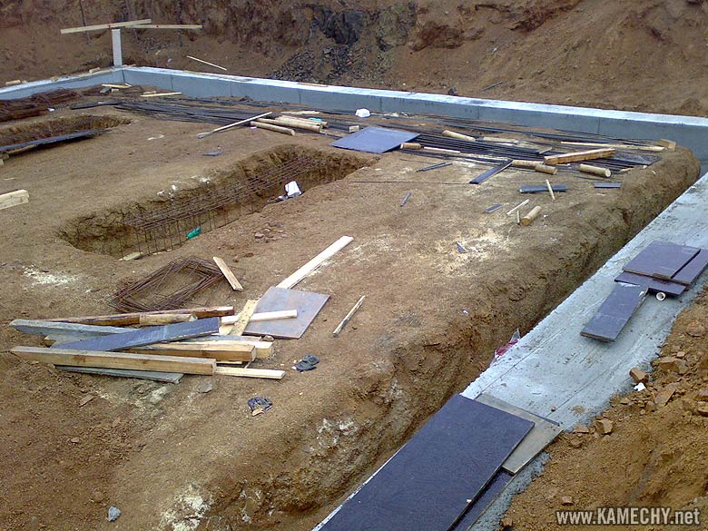 Aktuální stav stavby Kamechy I (etapa 3.) dne 27. 1. 2008