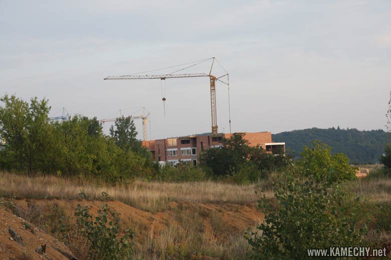 Aktuální stav stavby Kamechy I (etapa 5.) dne 12. 9. 2008