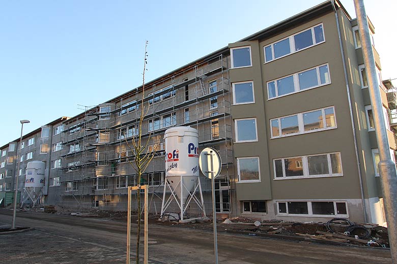 Aktuální stav stavby Kamechy I (etapa 3.) dne 15. 11. 2008