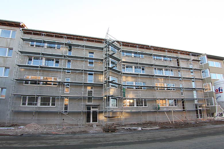 Aktuální stav stavby Kamechy I (etapa 3.) dne 15. 11. 2008