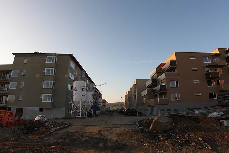 Aktuální stav stavby Kamechy I (etapa 3.) dne 15. 11. 2008