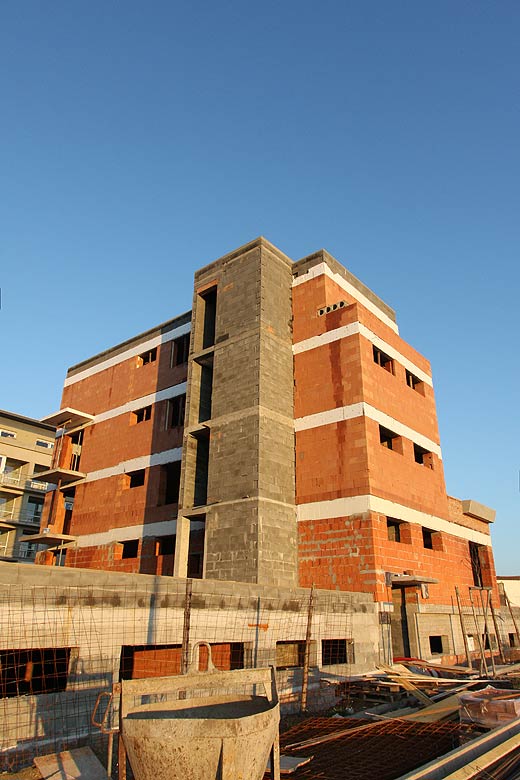 Aktuální stav stavby Kamechy I (etapa 3.) dne 15. 11. 2008