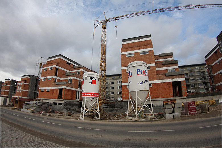 Aktuální stav stavby Kamechy I (etapa 3.) dne 21. 12. 2008