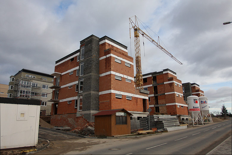 Aktuální stav stavby Kamechy I (etapa 3.) dne 21. 12. 2008