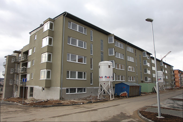 Aktuální stav stavby Kamechy I (etapa 3.) dne 21. 12. 2008