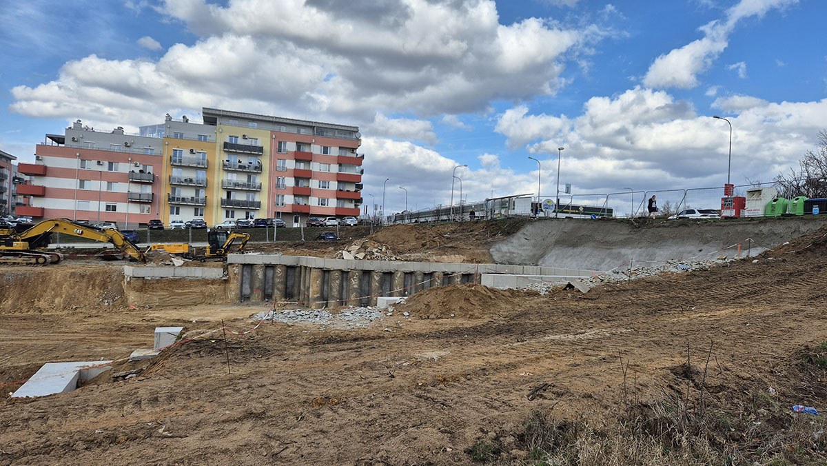 Tramvajový tunel Kamechy - výstavba - 14/03/2026