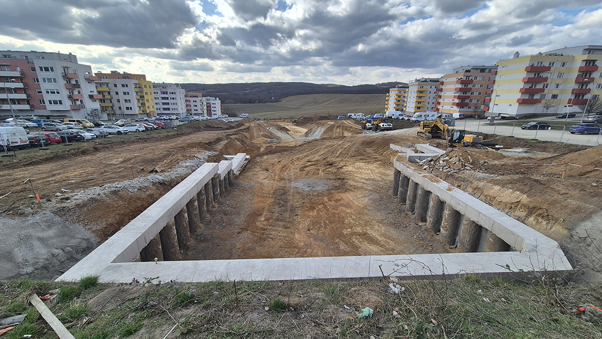 Tramvajový tunel Kamechy - výstavba - 14/03/2026